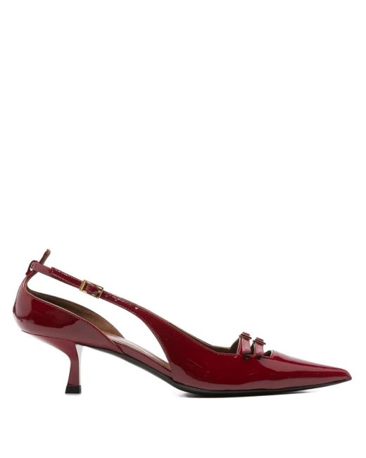 Giuseppe Zanotti Red 50Mm Leather Heeled Pumps