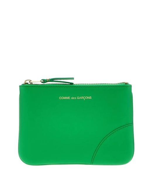Comme des Garçons Green Leather Card Holder