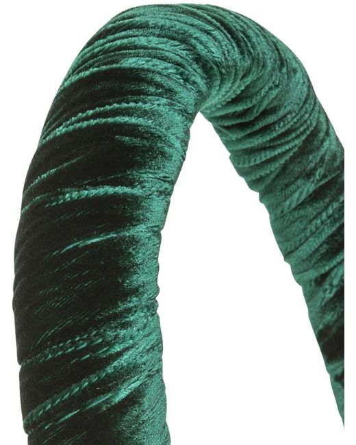 Jennifer Behr Green Velvet Irene Headband