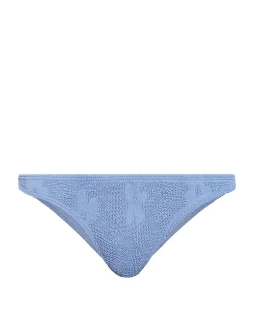 Bondeye Blue Jacquard-Bikinihöschen