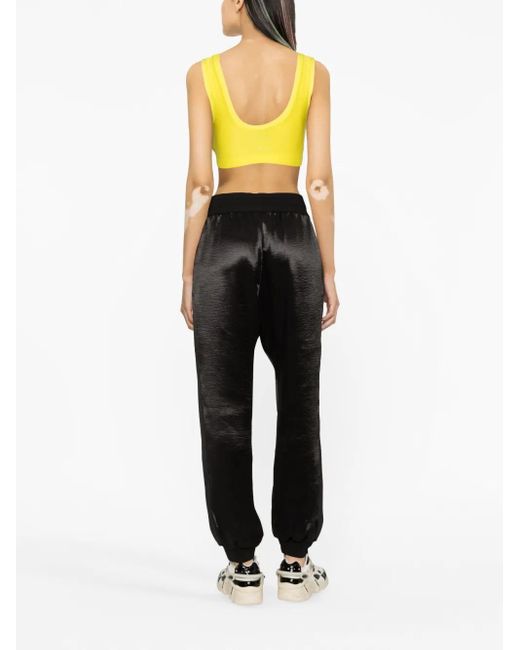 DSquared² Black Logo-Appliqué Track Pants