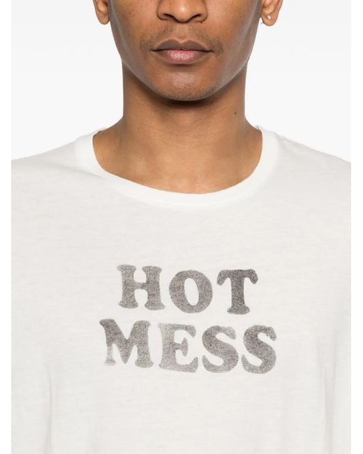 R13 White Hot-Mess T-Shirt for men