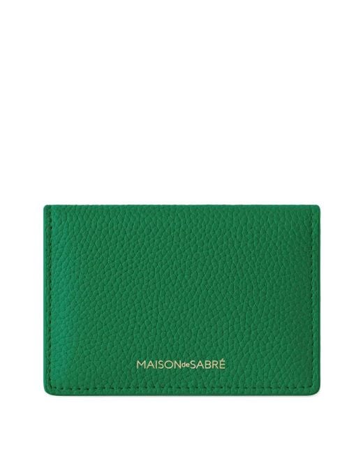 Maison De Sabre Green Leather Card Case