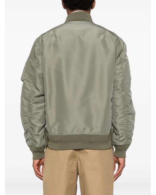 Chaqueta Bómber Con Cremallera Sacai de hombre de color Green