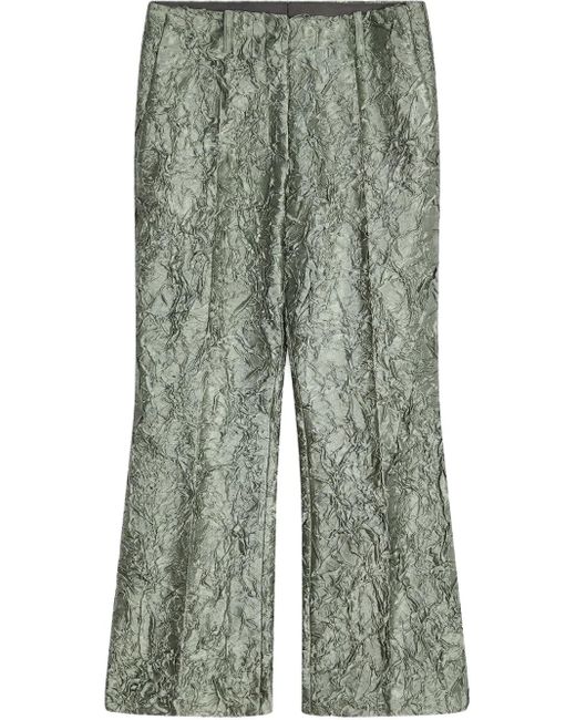 Dries Van Noten テクスチャード パンツ Green