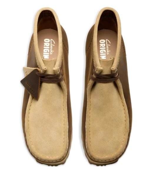 Stivali Stringati di Clarks in Brown da Uomo