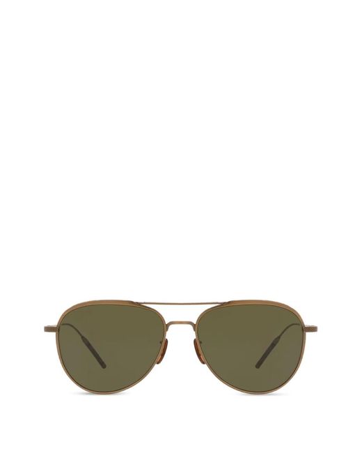 Oliver Peoples Green Tk-3 Pilot-Frame Sunglasses