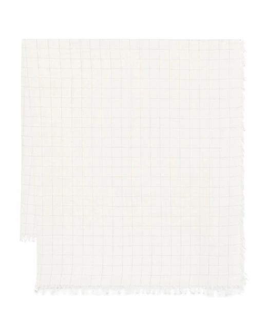 Totême  White Karierter Schal