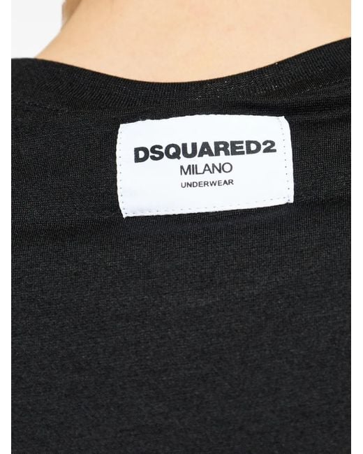 DSquared² Black Crewneck T-Shirt for men
