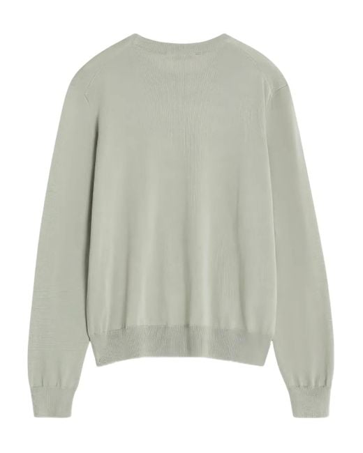 Maison Kitsuné Green Fox Head Merino Jumper for men