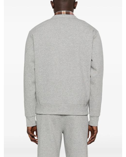 Sudadera Con Parche Del Logo Moncler de hombre de color Gray