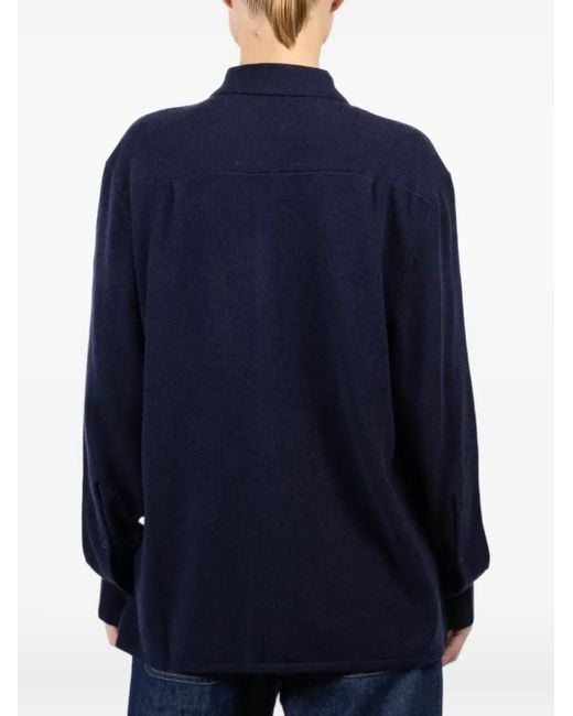 CISSA Button-Down Blouse in het Blue