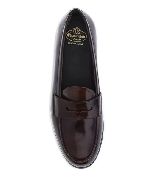 Church's Brown Penny Leather Loafers