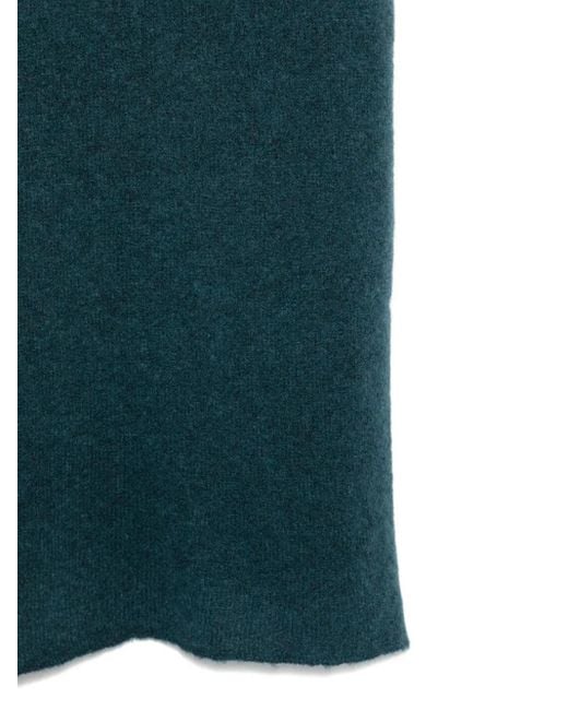 Roberto Collina Green Knitted Scarf