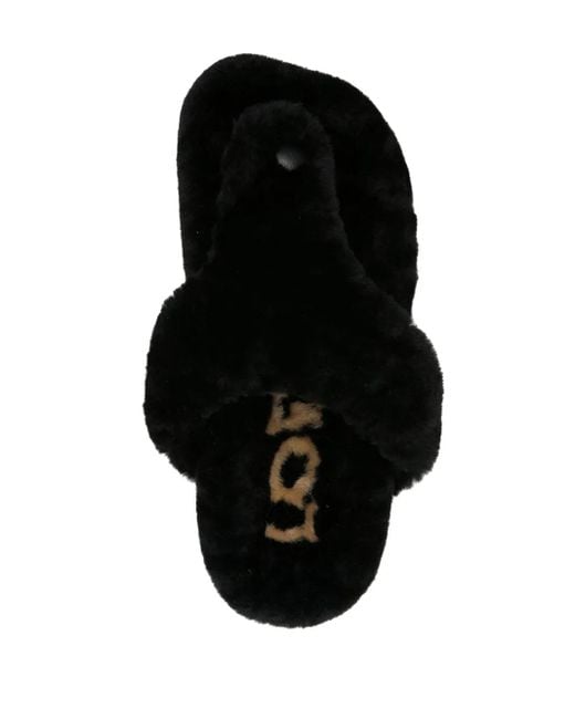 Loewe Black Toe-Post Sandals