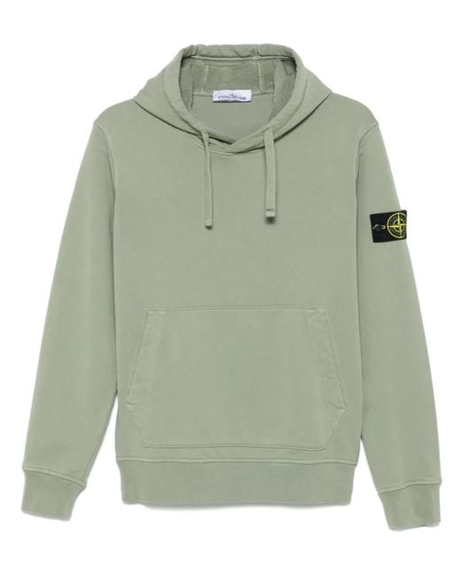Stone Island Green Sweater With Logo for men
