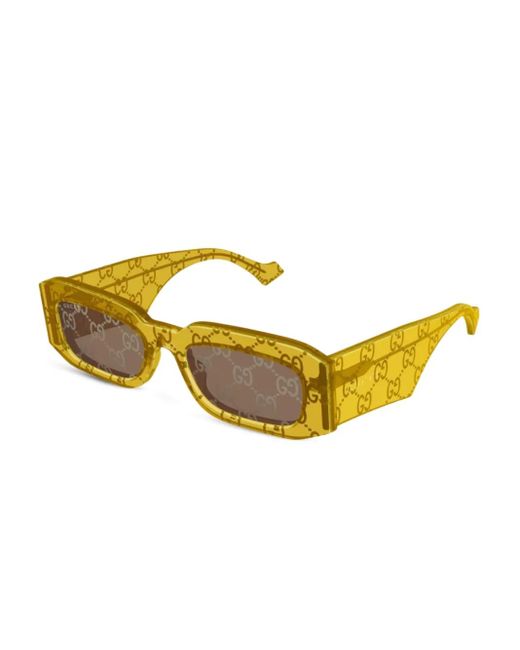 Occhiali Da Sole Gg di Gucci in Yellow
