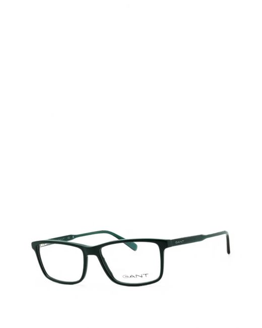 Gant Black Rectangle-Frame Glasses for men
