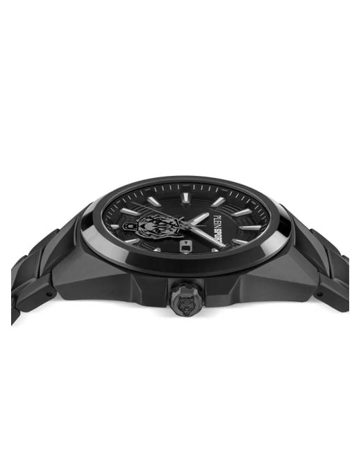 Philipp Plein Black Tigermaster 47Mm for men