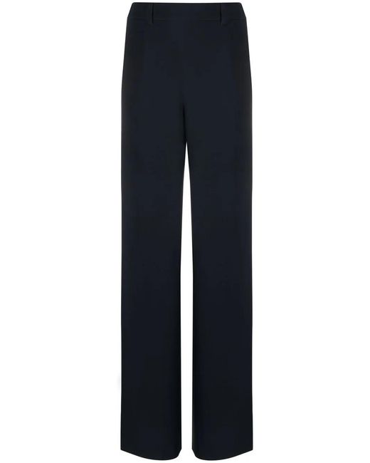 Valentino Garavani Blue High-Waisted Wide-Leg Trousers