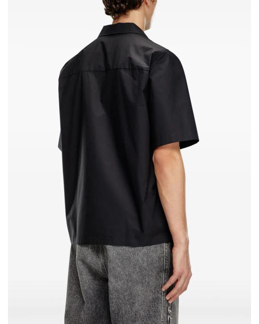 DIESEL S-Mac Hemd Aus Bio-Baumwolle in Black für Herren
