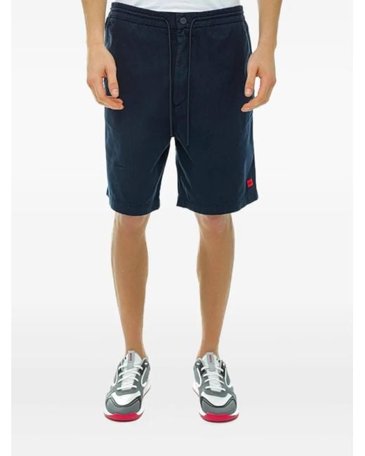 HUGO Blue Ripstop Bermuda Shorts for men