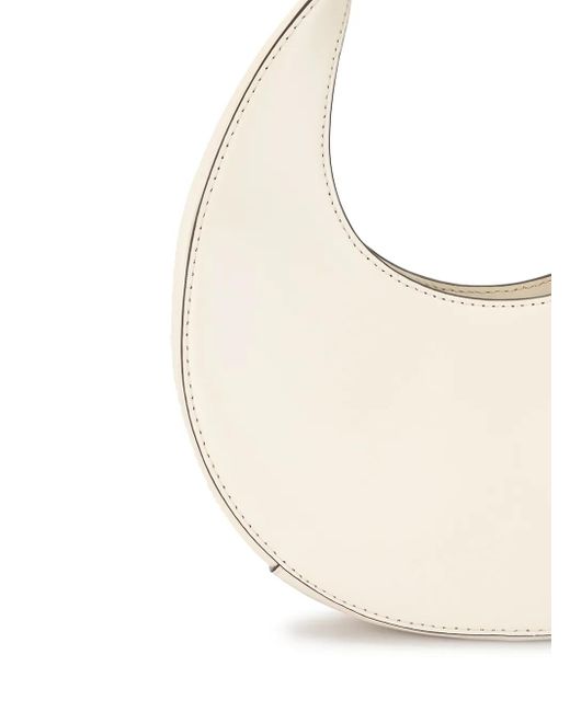 Staud White Moon Small Leather Shoulder Bag