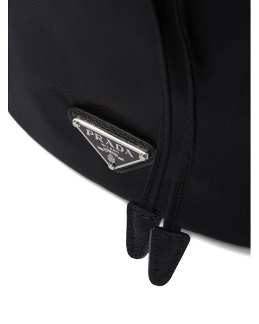 Prada Black Drawstring Bucket Clutch