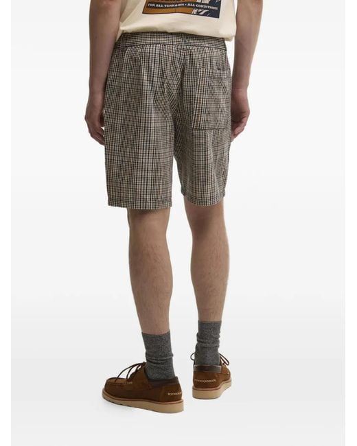 Barbour Gray Short Fife À Carreaux for men