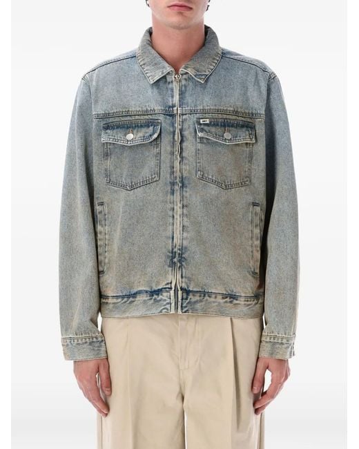 Obey Gray Pocket Trucker Jacket for men