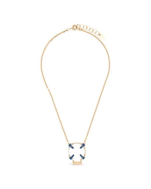 Vivetta White Lifebuoy-Pendant Necklace