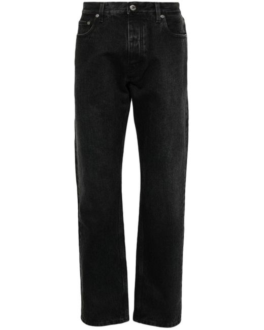 Off-White c/o Virgil Abloh Tapered-Jeans mit ausgeblichenem Effekt in Black für Herren