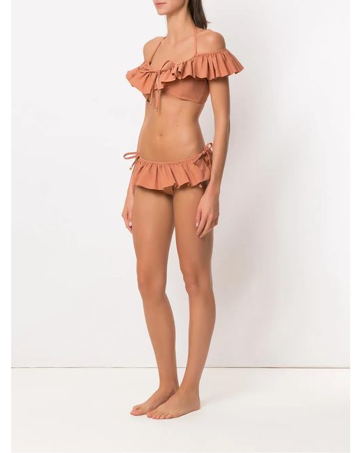 Amir Slama Multicolor Ruffled Bikini