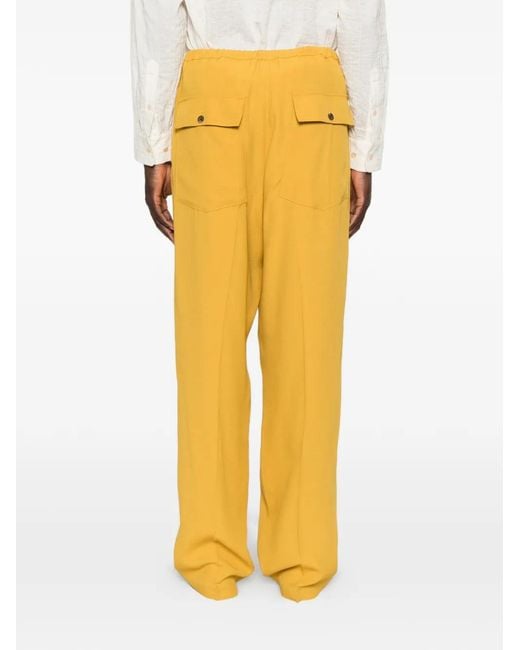 Second/Layer Geruite Broek in het Yellow voor heren