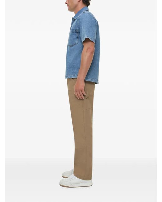 Jonathan Simkhai Blue Ardent Denim Shirt for men