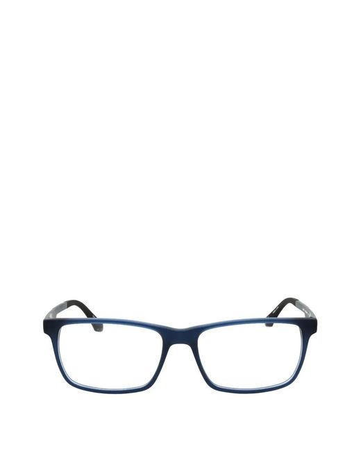 JOE OPTICAL Blue Rectangle-Frame Glasses for men