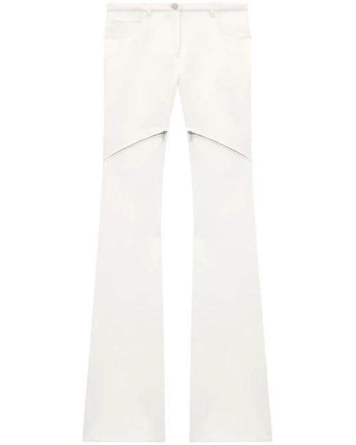 Pantalon Zippé Iellipse Courreges en coloris White