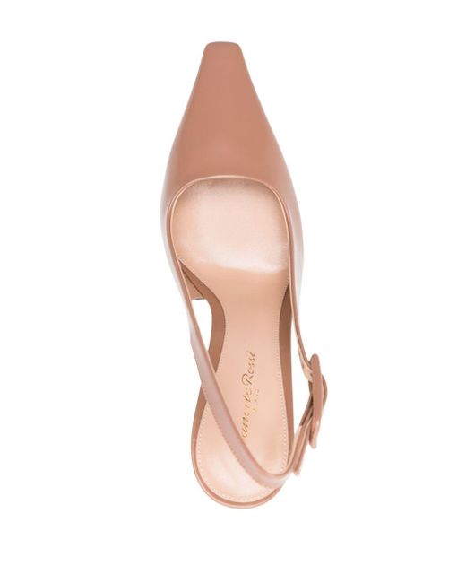 Gianvito Rossi Pink Lindsay 95mm Leather Pumps