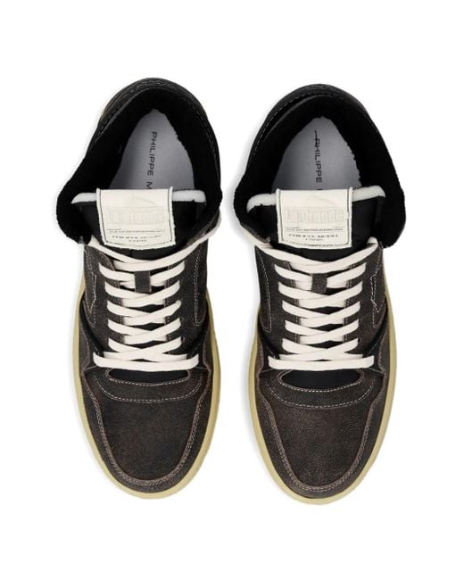 Philippe Model Black High-Top Sneakers for men