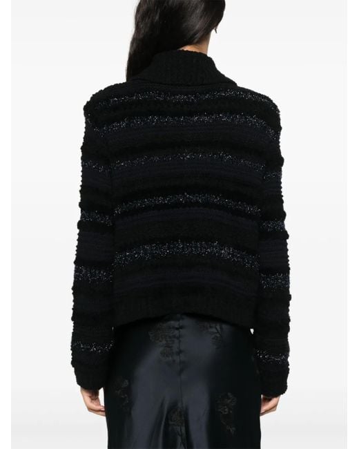 Dorothee Schumacher メタリック カーディガン Black