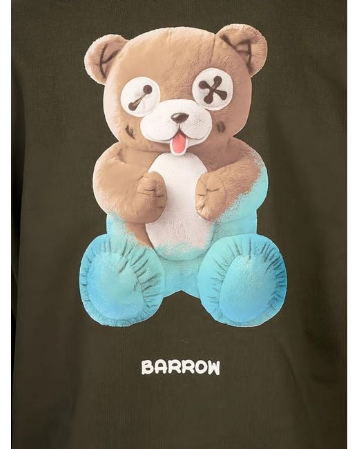 Barrow Green Teddy-Print Hoodie