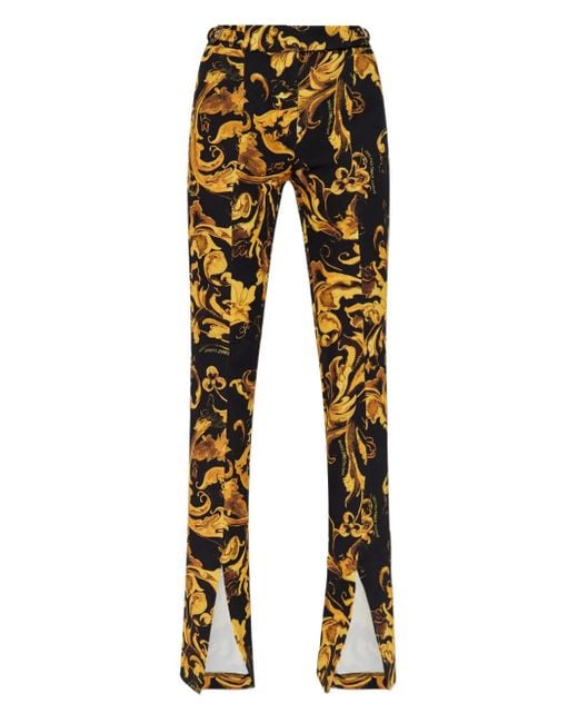 Versace Jeans Couture Black Hose mit Barocco-Print