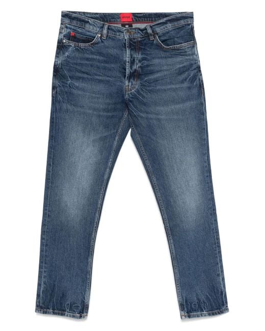 HUGO Blue Straight-Leg Jeans for men