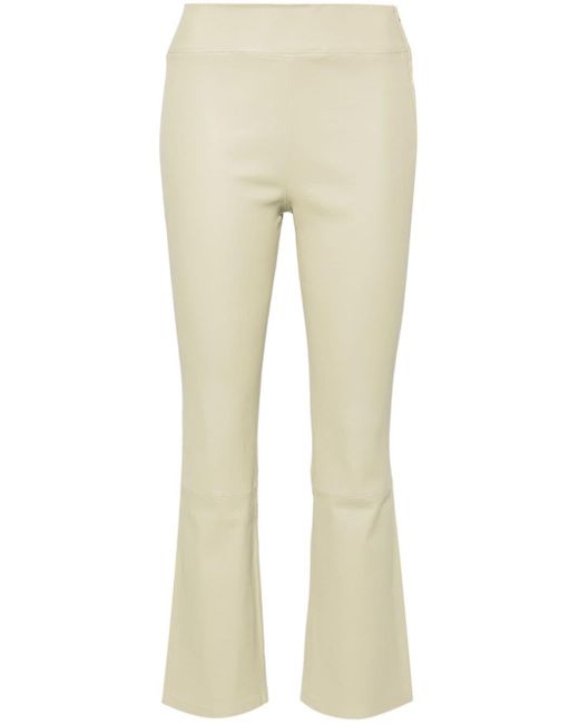 Arma Natural Flared Leather Trousers