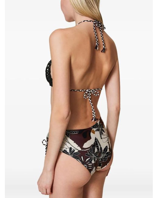 Twinset Black Triangle Bikini Top
