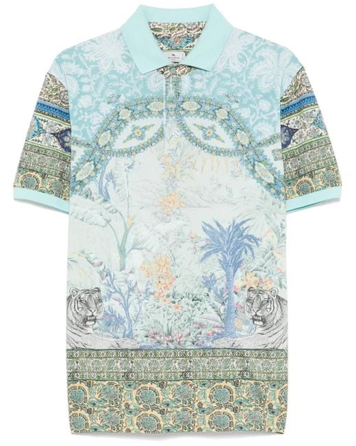 Etro Blue T-Shirts And Polos for men