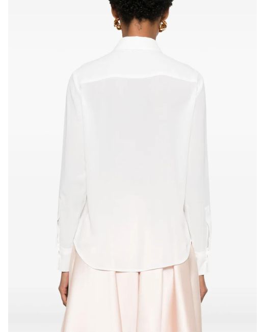 Blanca Vita Jersey Blouse in het White