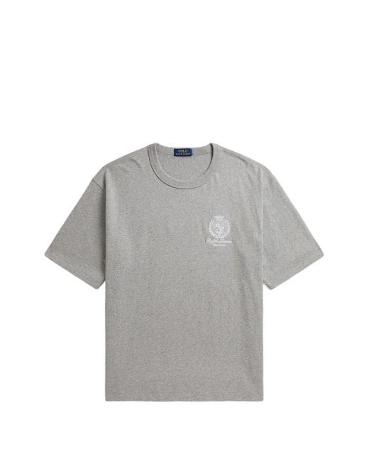 Polo Ralph Lauren Gray Logo-Embroidered T-Shirt for men
