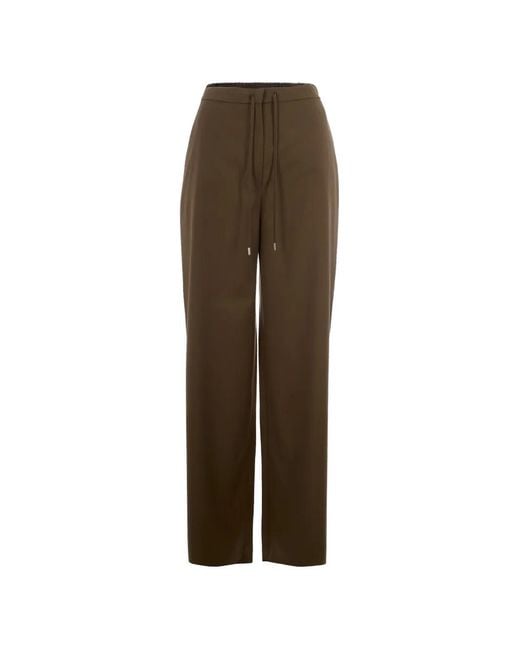 Max Mara Natural Corone Elasticated Trousers