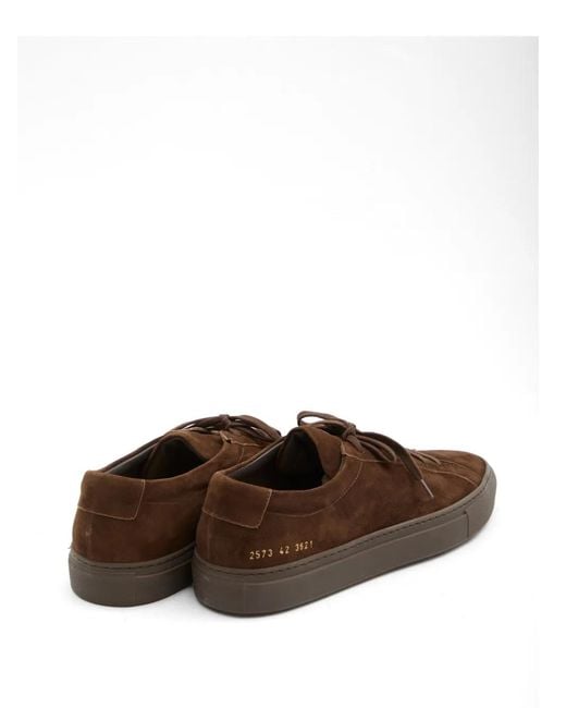 Common Projects Brown Sneakers Achilles Suede for men